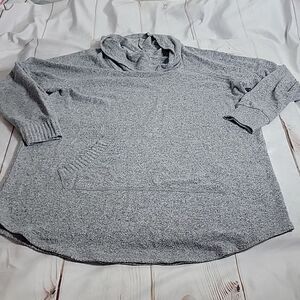 𝅺torrid Super Soft Plush Gray Cowl Neck Sweater Wear What You Love size 1